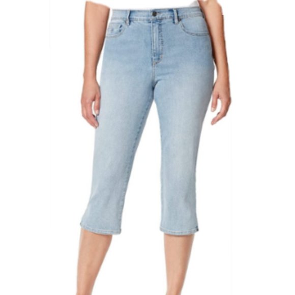 Gloria Vanderbilt Plus Size Amanda High-Rise Capri Jeans - Macy's